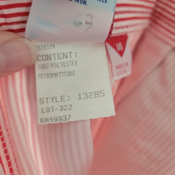 VINTAGE Tail Active Red and White Striped Athletic Tennis Skirt Size 14 - Picture 8 of 9